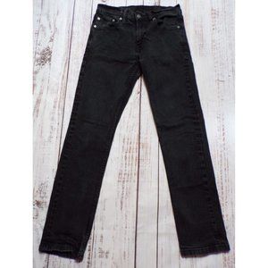 Levis 511 Black Skinny Low Rise 5 Pocket Mens Jean Size 30x30 (Tag 32x32) -23847